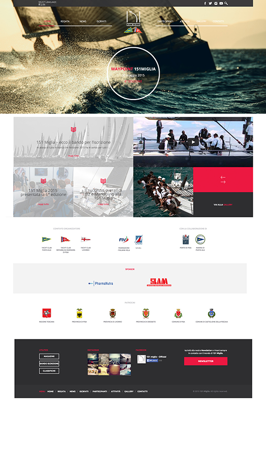 Progettazione grafica e sviluppo 151 Miglia